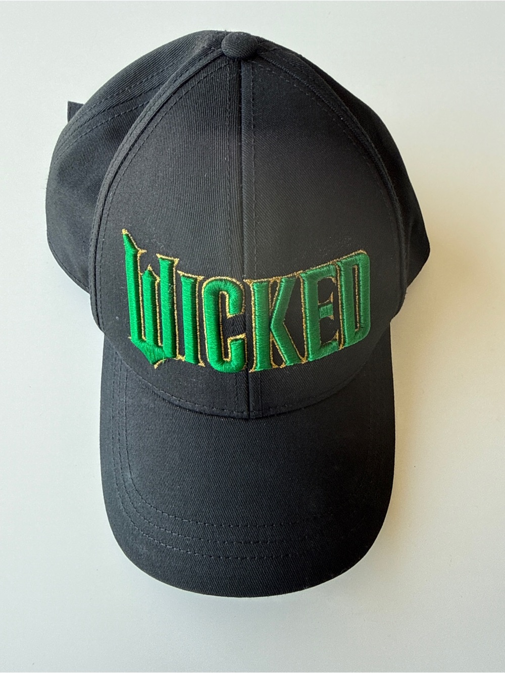Black 'Wicked' Embroidered Baseball Cap
